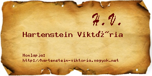 Hartenstein Viktória névjegykártya