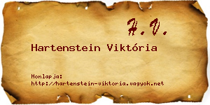 Hartenstein Viktória névjegykártya
